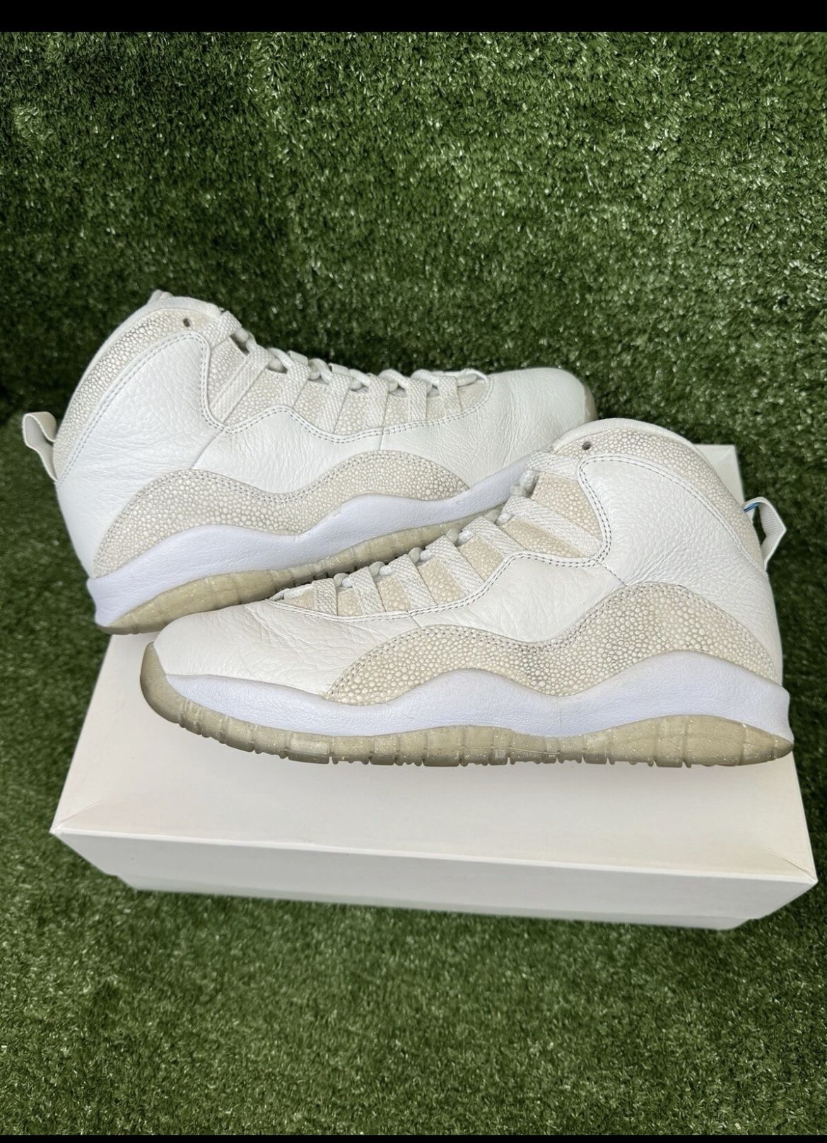 Nike Air Jordan 10 Retro OVO White Size 8.5 819955-100 OG Drake Nocta Steel NICE