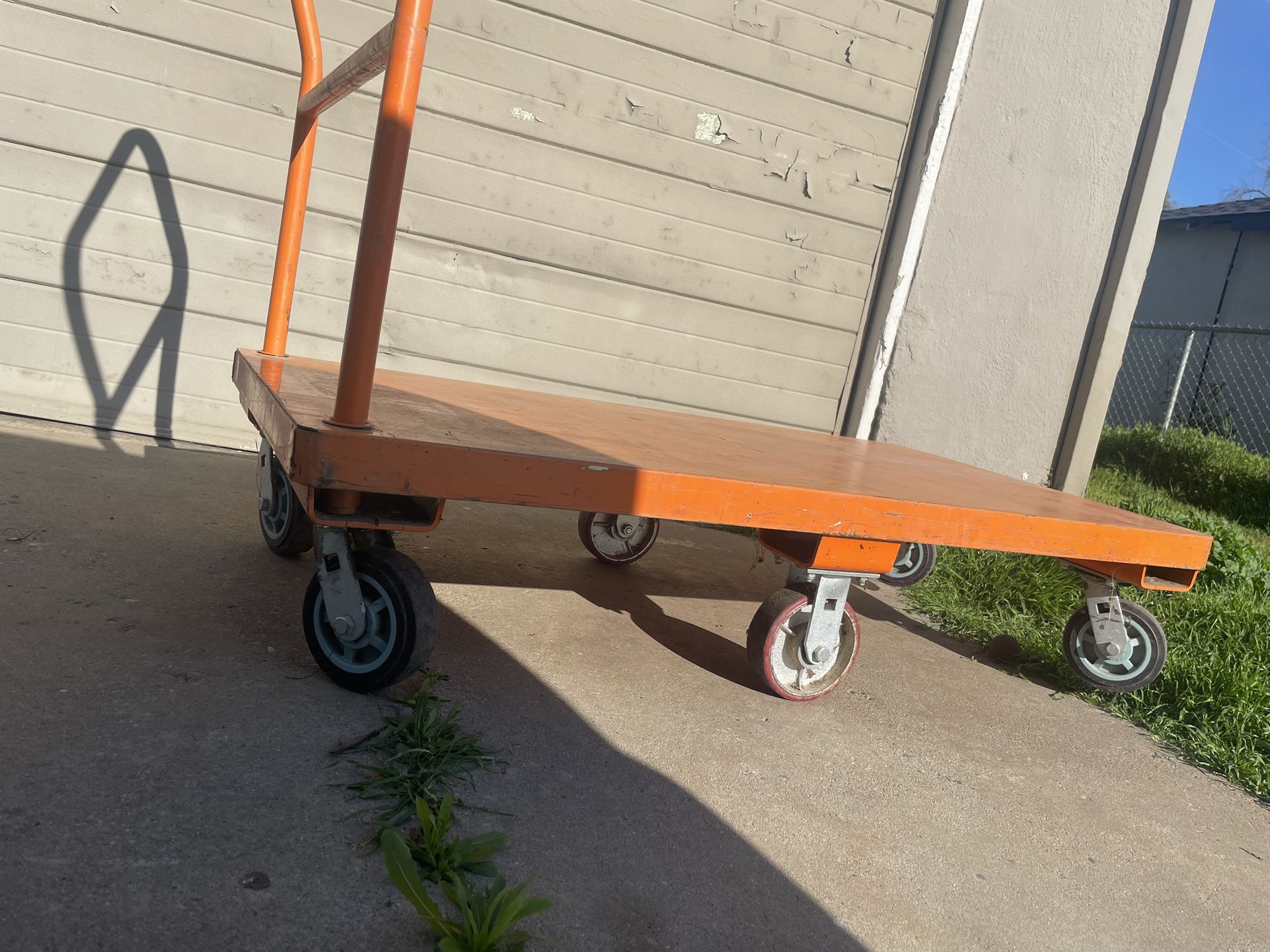 Metal Platform Flatbed Push Cart