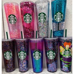 Star Bucks Glitter Tumblers 