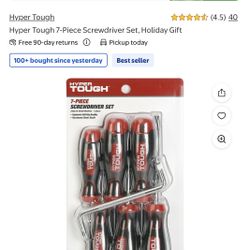 Hyper Tough 7-Piece Screwdriver Set