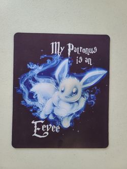 Nintendo Pokemon Eevee Computer PC Black Mouse Pad