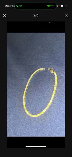$50 TennisBracelet18kGoldPlated