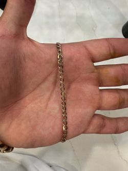Gold 10kt 8 Inch cuban bracelet