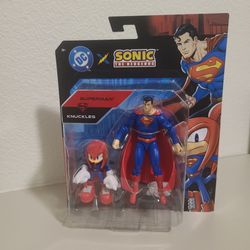 DC x Sonic Superman and Knuckles