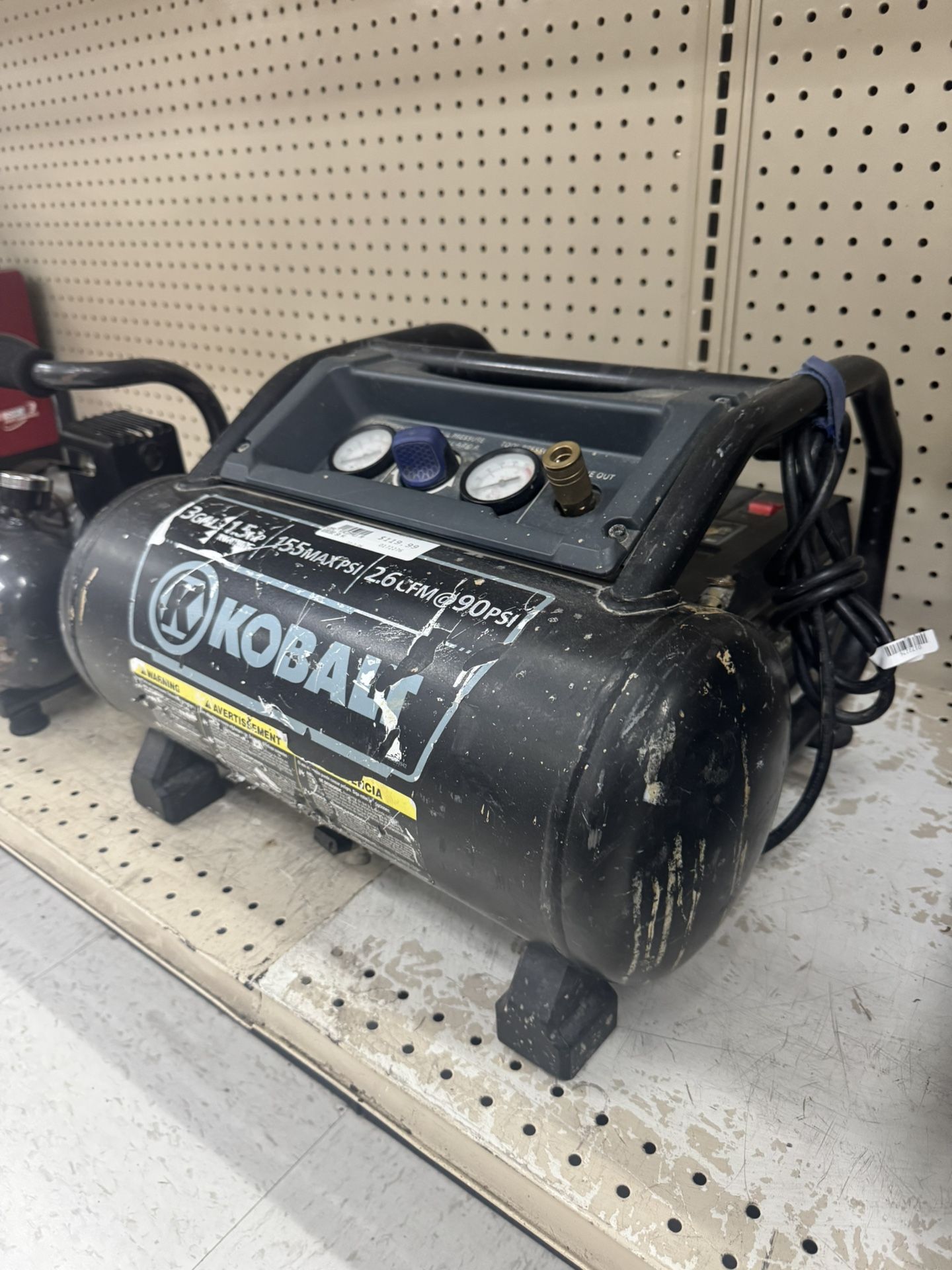 Kobalt 3Gallon 155PSI Compressor
