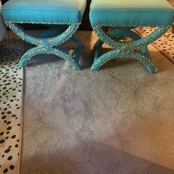 PAIR of Upholstered Benches
