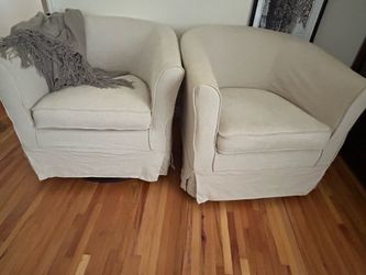Pair of swivel chairs