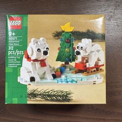 Sealed Retired Lego Christmas Polar Bears (40571)