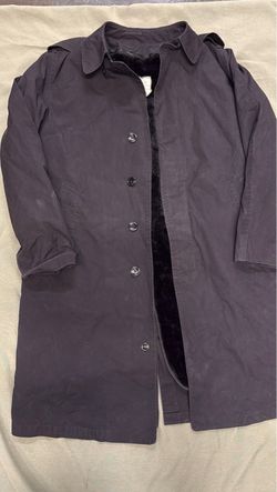 Vintage 1979 Black Goth Cyberpunk Trench Coat / Matrix Jacket - 38R