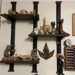 Mid Century  Floating Shelves 