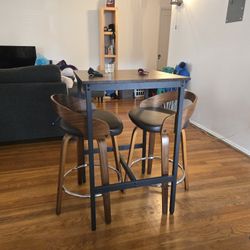 High Top Table and Two Chairs