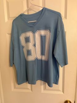 Light Blue #80 Football Jersey