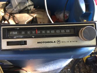 Old school Motorola Fm car radio
