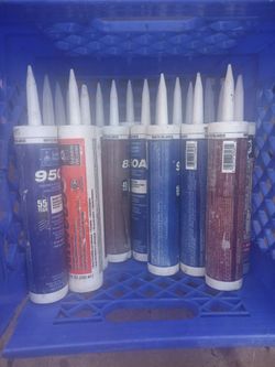 Caulking and 3 caulking tools.