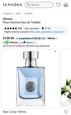 Versace Pour Homme Cologne 3.4oz