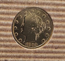 Genuine United States Mint- 1883-Racketeer Liberty V Nickel