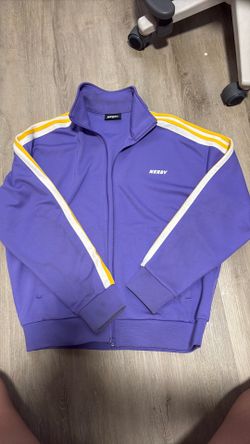 Nerdy purple tracksuit