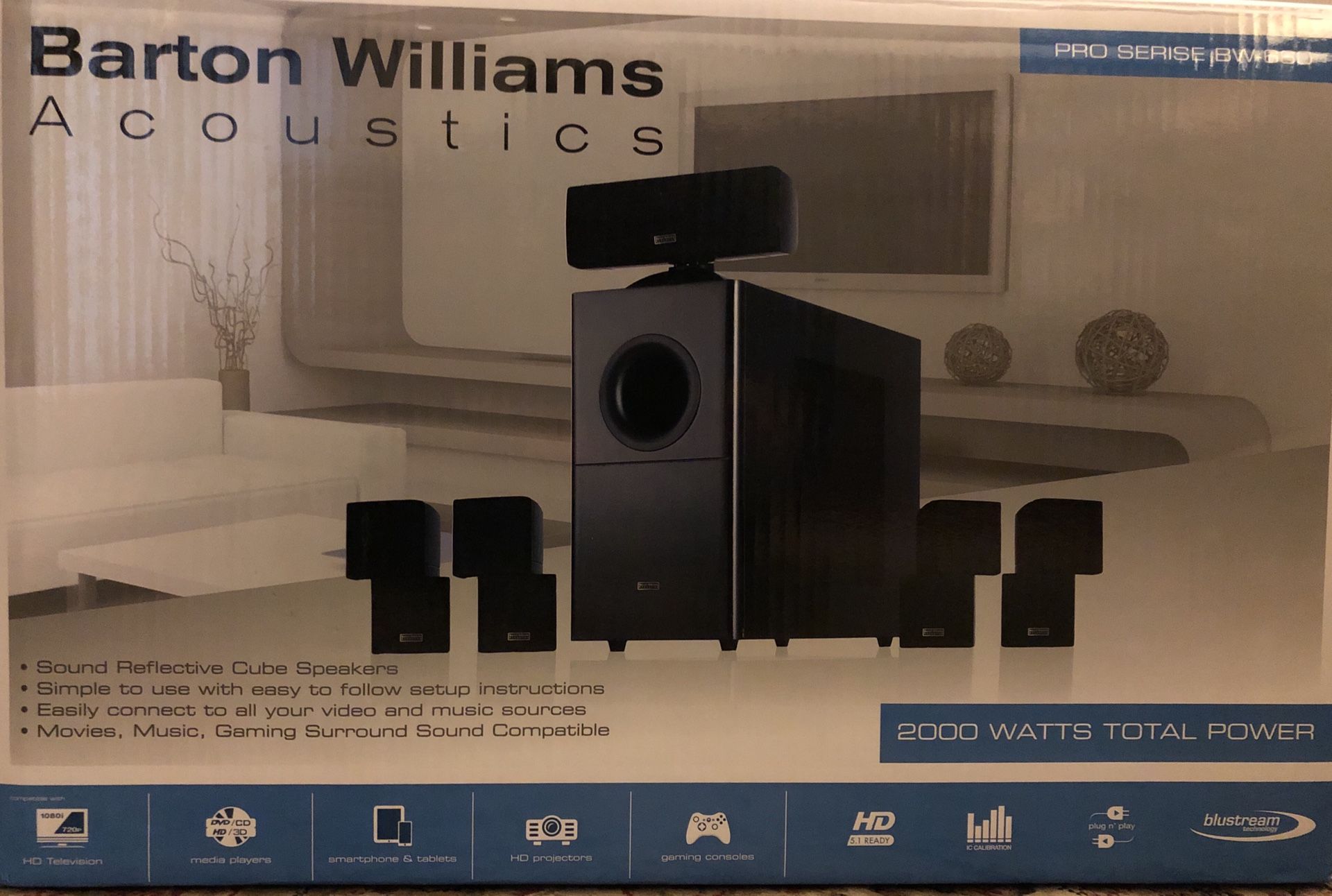 Barton Williams Acoustics Pro Series BW660 Sound System - BRAND NEW