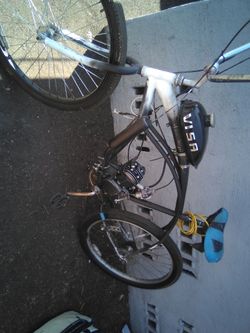 2-stroke engine motorcycle bicycle