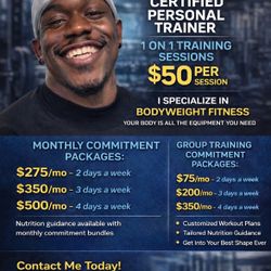 Personal Training: Online And In person 