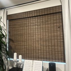 Woven Wooden Shade For 70 1/4 x 58 1/4 Window