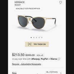 Versace Cat Eye Women Sunglasses 