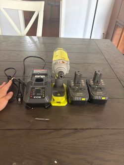 Ryobi 18V Impact Driver with 2 Batteries and Charger