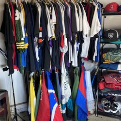 Vintage Sports Shirts Hats Jackets Jerseys Sweater etc