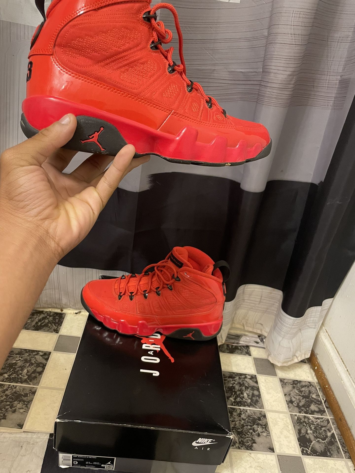 Chile Red Jordan 9s