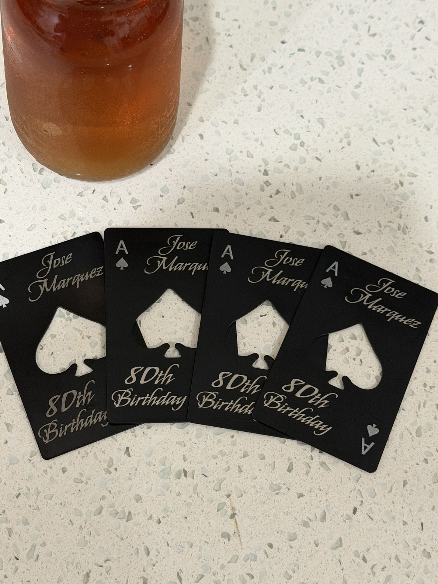 Personalized Ace Of Spades Bottle Opener (1 Item)