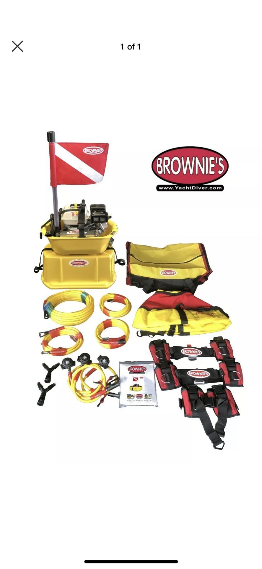 Brownie’s third lung F390X hookah diving system. Never used!!!