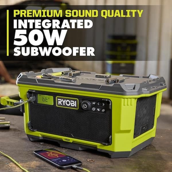 RYOBI 18V ONE+ VERSE Link Bluetooth Jobsite Speaker β Hybrid Power πΆπ