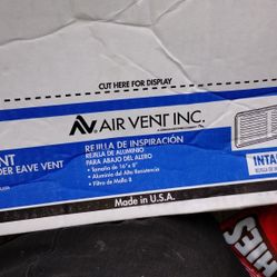 no you can't vent aluminum vents one case of them 50 bucks no