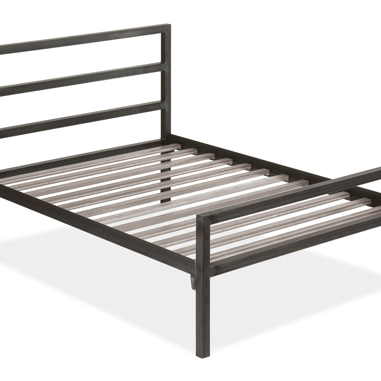 Parsons Natural Steel Twin X-long Bed