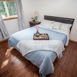 Queen Size Bed Frame and Mattress CertiPUR-US, FIBERGLASS FREE!!!