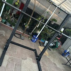 Rogue Squat Rack With Barbell Ohio Bar 