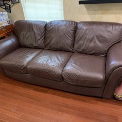 Brown Leather Sofa Sleeper
