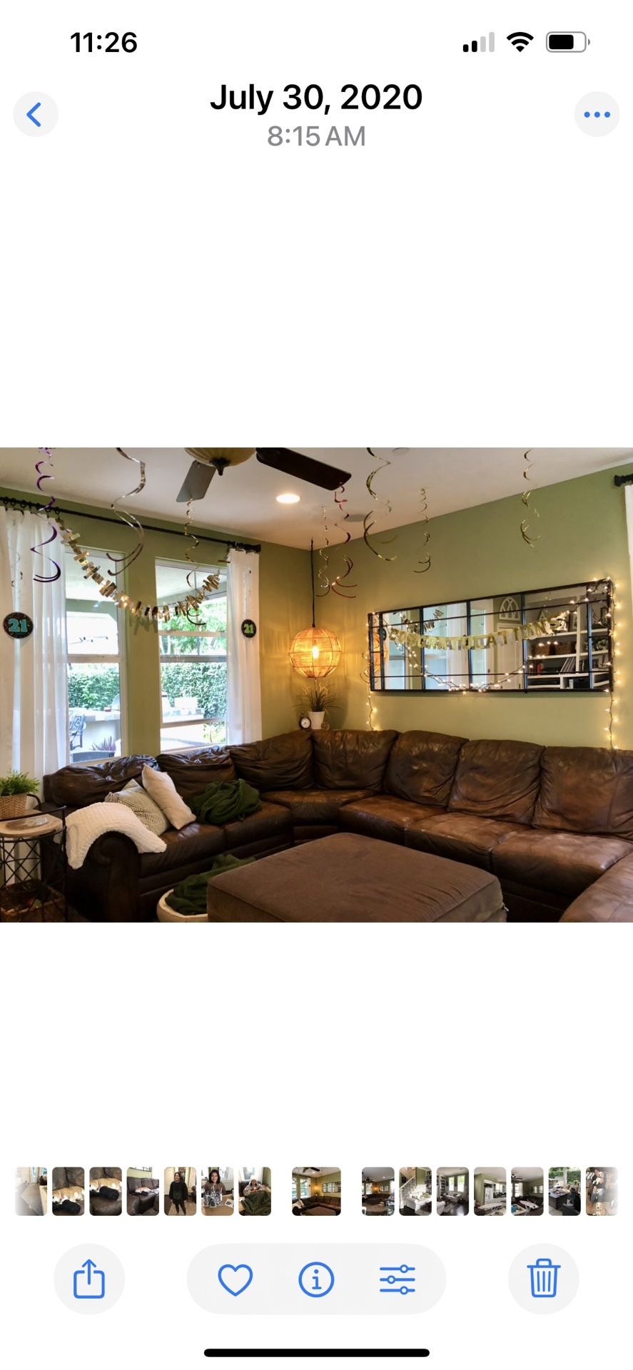 genuine leather sofa