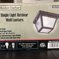 Boston Harbor Single Light Outdoor Light