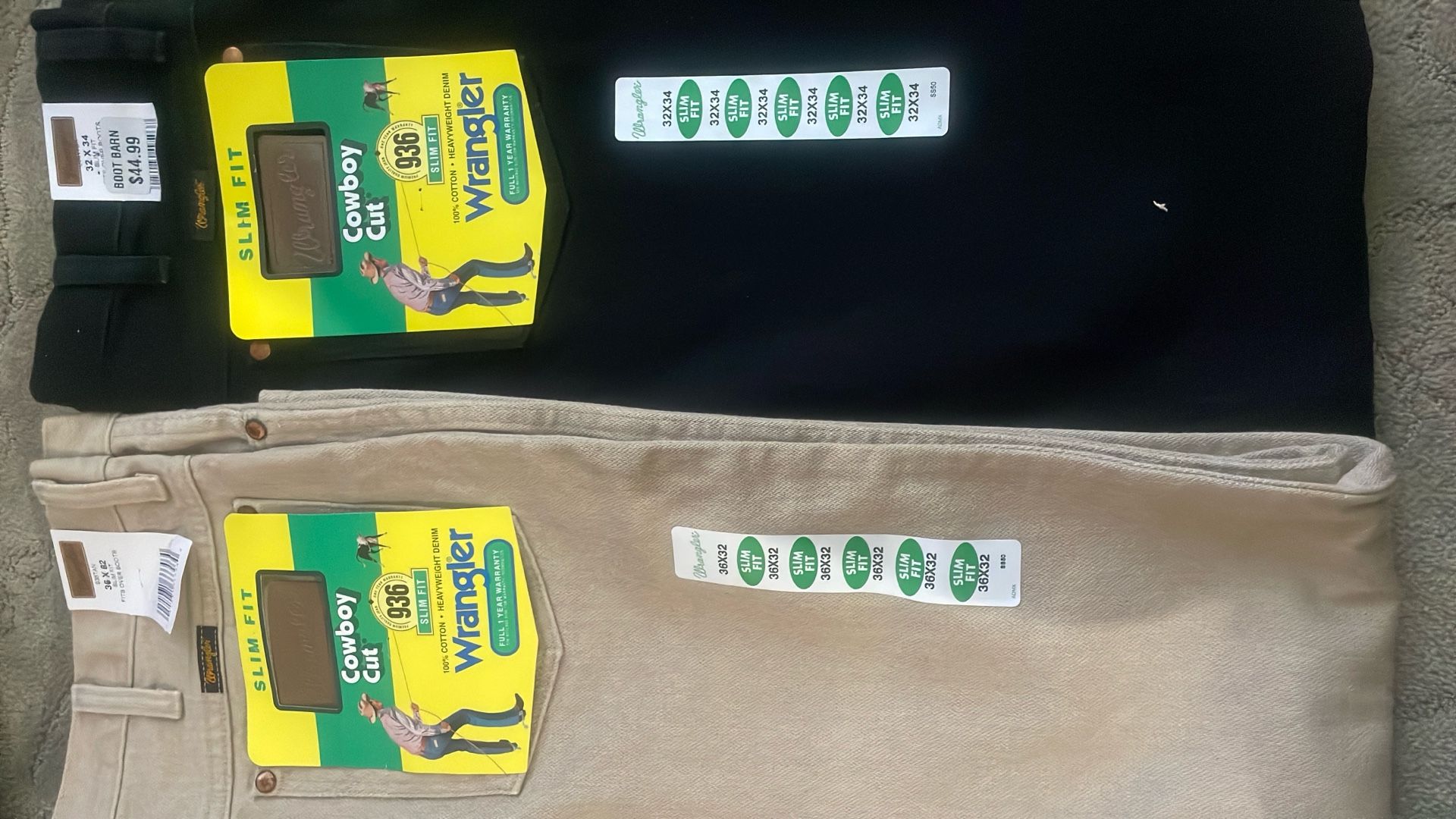 Adult Slim Fit Wrangler Jeans/pantalones De Hombre