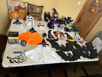 Garage sale Halloween decorations