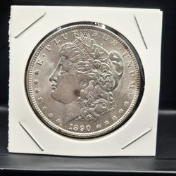 1890-P Morgan Silver Dollar BU