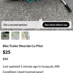 Free Ride-along Bike Trailer