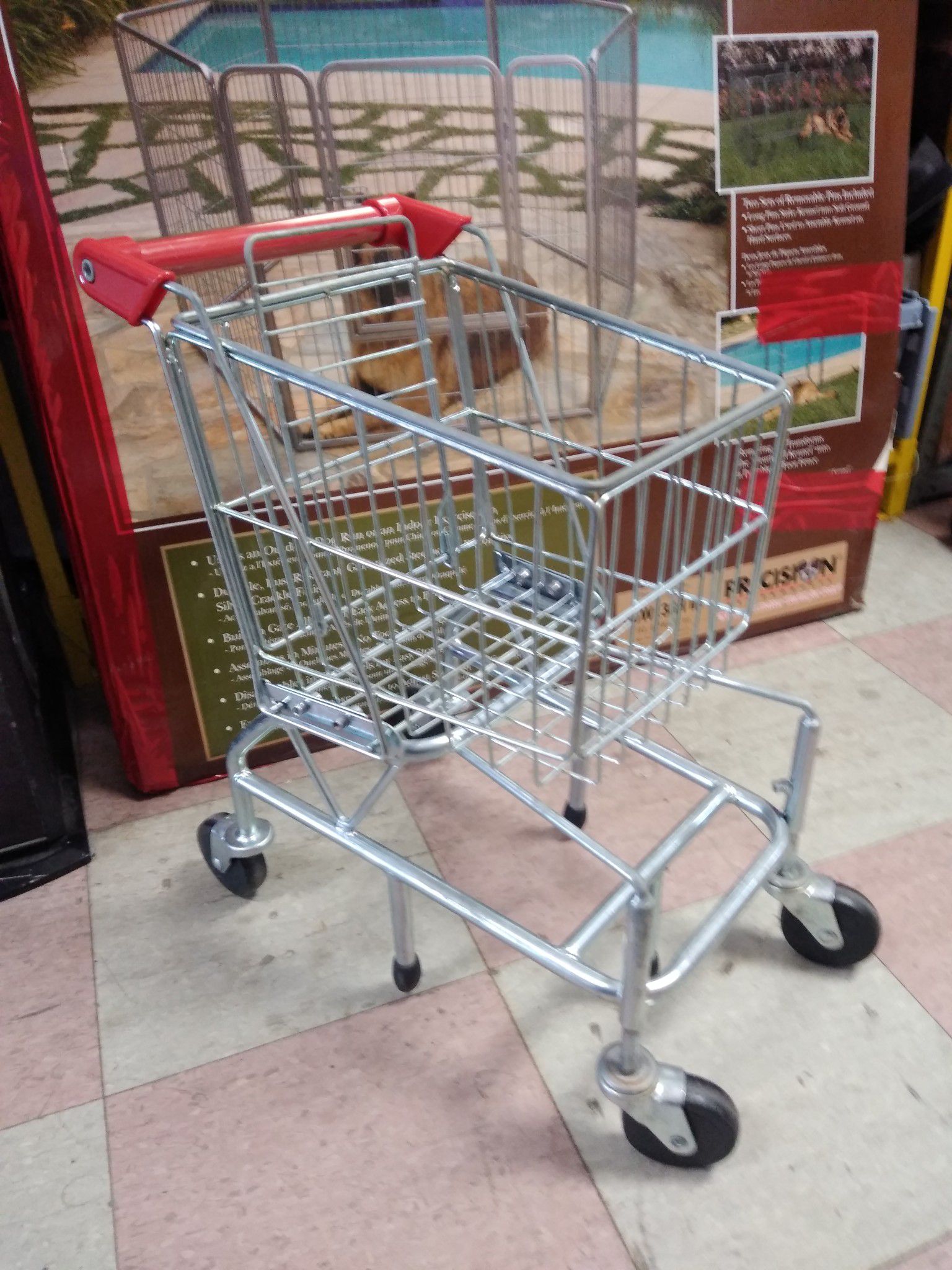 Kids mini shopping cart