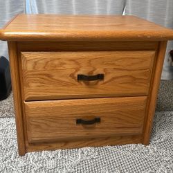 Wooden nightstand