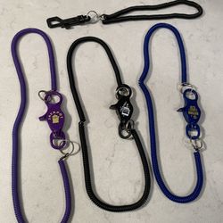 Casino Players Club Card Holder Bungee Cord Clip Keychains Lot of 4