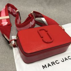 Marc Jacobs Snapshot Crossbody Bag Sandcastle Red Multi