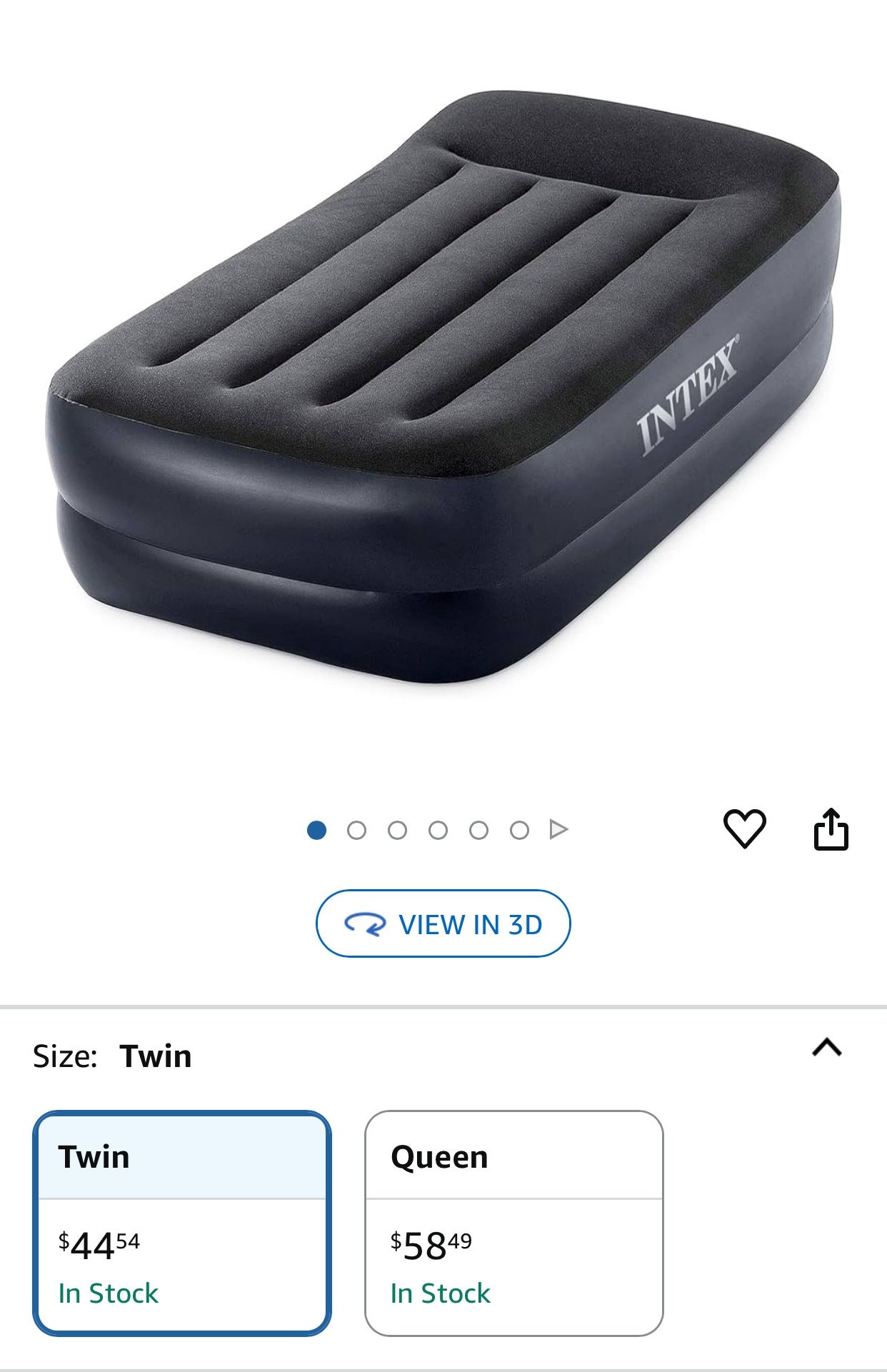 Mattress Inflatable Twin Size SET OF 2 - INTEX Great For Camping 