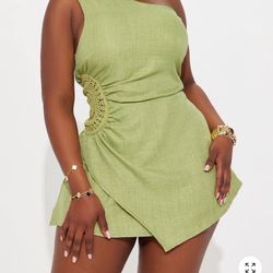 Lime Green Romper