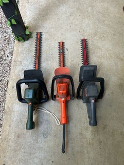 Electric hedge trimmers